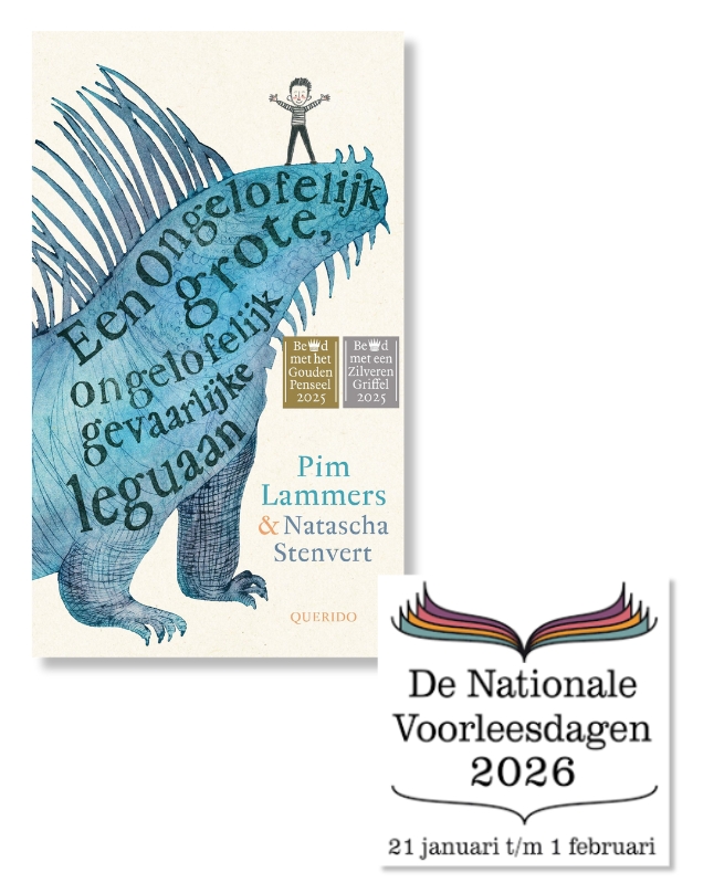 Cover Boek van de maand januari 2026 Een ongelofelijk grote, ongelofelijk gevaarlijke leguaan