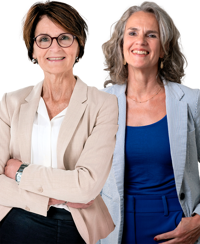 Onderwijsadviseurs Brigitta en Simone