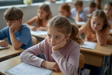 Kinderen denken na in de klas - rekenen Kinderen die nadenken in de klas