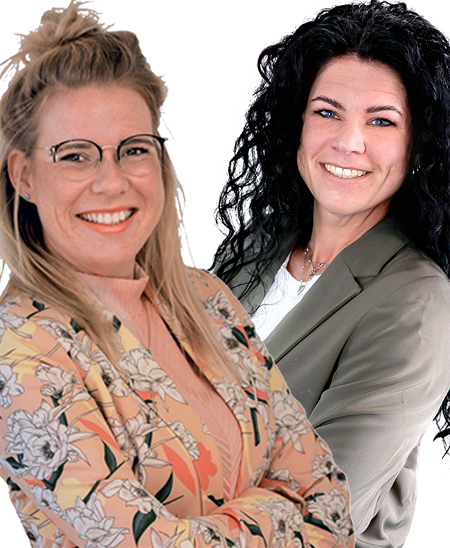 Onderwijsadviseurs Kyra Laarveld en Richelle Schoolderman